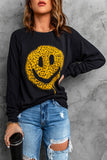 Women's Casual Crew Neck Christmas Pullover Cotton Blend Sweatshirt