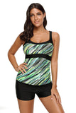 Haut de tankini camisole imprimé abstrait