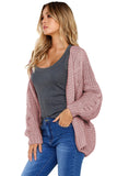 Women's Chunky Sweater Open Front Wide Long Sleeve Knit Cardigan