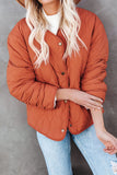 Womens Solid Buttoned Double-sided Coat