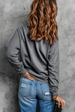 Women's Casual Crew Neck Christmas Pullover Cotton Blend Sweatshirt