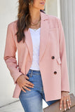 Turn-Down Collar Buttons Blazer with Pockets