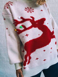 Women's Ugly Christmas Sweater Holiday Reindeer Snowflake Jumper