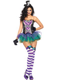 Womens Mad Hatter Halloween Costume Purple