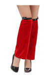 Adult Christmas Leg Warmers With Belt Black