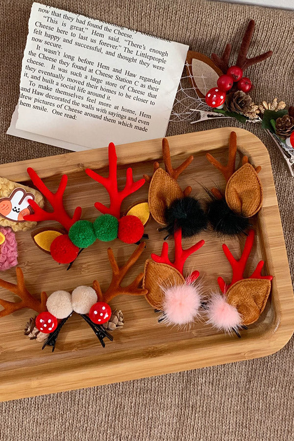 Pinces à cheveux de renne Elk Antler Accessoires de Noël