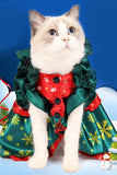 Chat Robe de Noël Costume