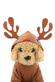 Reindeer Cosplay Christmas Elk Costume For Dog Puppy