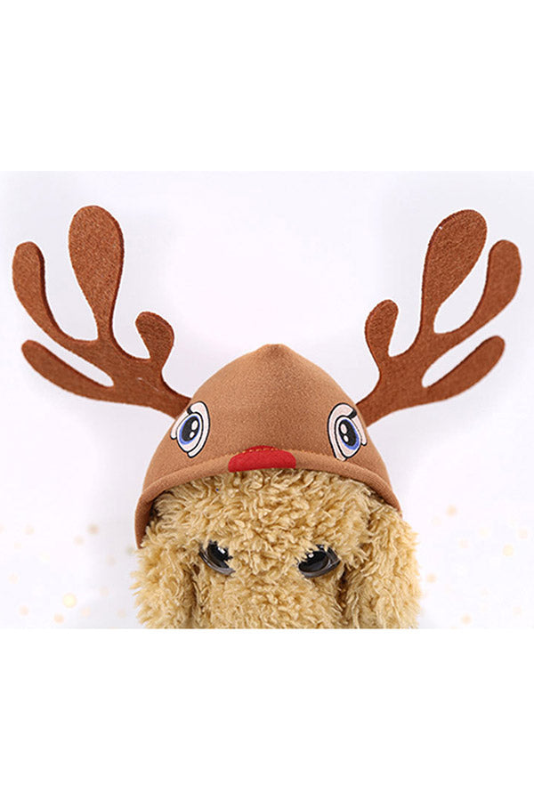Reindeer Cosplay Christmas Elk Costume For Dog Puppy