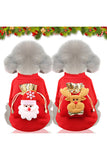 Dog Cat Xmas Reindeer Costume Puppy Warm Outfit
