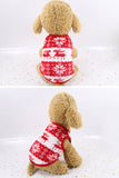 Xmas Pet Reindeer Snowflake Costumes For Kitten Puppy
