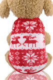 Xmas Pet Reindeer Snowflake Costumes For Kitten Puppy