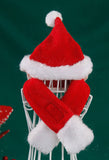 Cat Christmas Hat =With Scarf Pet Costume
