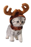 Xmas Reindeer Costume Hat For Kitten Puppy