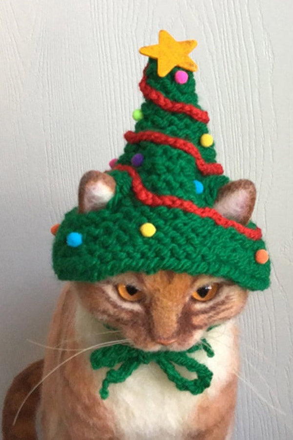 Dog Cat Christmas Costume Christmas Tree Hat For Pet