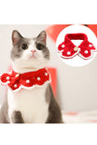 Red Knitted Collar Christmas Costume For Pet