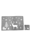 Reindeer Table Placemats Christmas Table Decoration