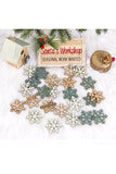 Wooden Snowflake Ornaments For Christmas, Holiday Decorations