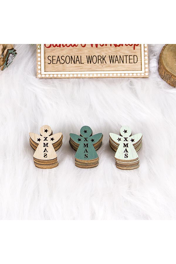Wooden Angel Christmas Tree Ornaments