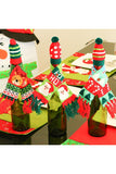 Christmas Tree Wine Bottle Cover Knitted Decoration