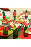 Christmas Tree Wine Bottle Cover Knitted Decoration