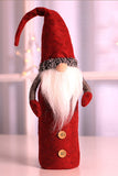Christmas Gnomes Wine Bottle Decoration For Home Holiday