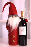 Décoration de bouteille de vin de gnomes de Noël pour les vacances à la maison