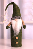 Santa Gnome Christmas Wine Bottle Cover