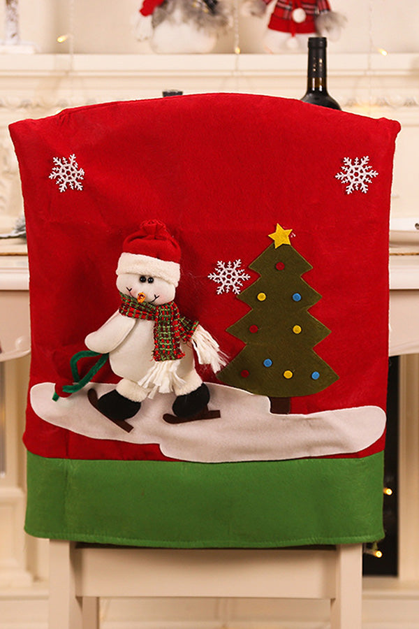 Snowman Chair Slipcovers Christmas Decoration