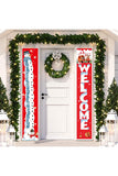 Snowman Welcome Christmas Banners For Outdoor Decoration