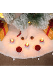 Holiday Home Decoration White Christmas Tree Skirt