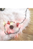 Fluffy Christmas Tree Skirt Festival Decoration White