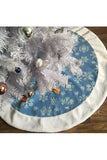 48 pouces flocons de neige imprimé jupe d'arbre décoration de Noël