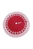 Reindeer Snowflake Knitted Xmas Tree Skirt Red