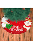 Christmas Print Tree Skirt Christmas Decoration Berry Red