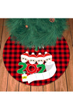 36 Inches Santa Claus Print Xmas Tree Skirt Red
