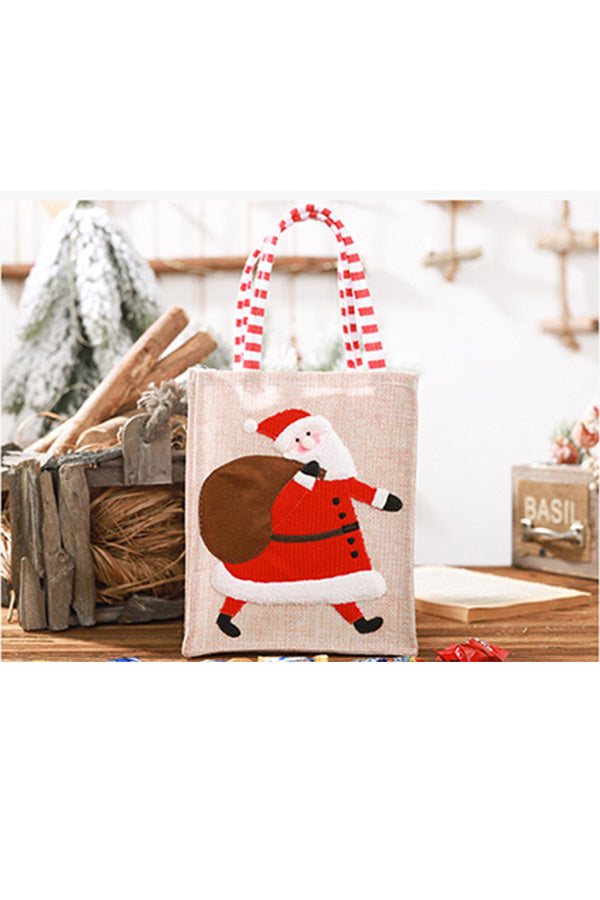 Santa Claus Christmas Gift Bag Red