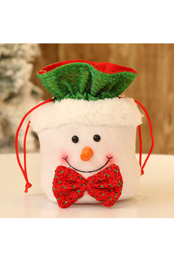 5Ps Christmas Snowman Candy Bag White