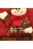 Sac de Bonbons de Noël Bonhomme de Neige Kid Rouge Foncé