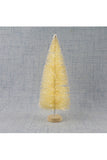 30Pcs Mini Christmas Tree Sisal Silk Cedar Decoration Apricot