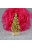 20 Pcs Artificial Small Pine Tree Christmas Decoration Gold