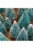30 Pcs Mini Artificial Christmas Tree Ornaments Green