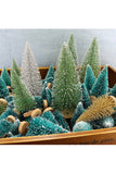 30 Pcs Mini Artificial Christmas Tree Ornaments Green