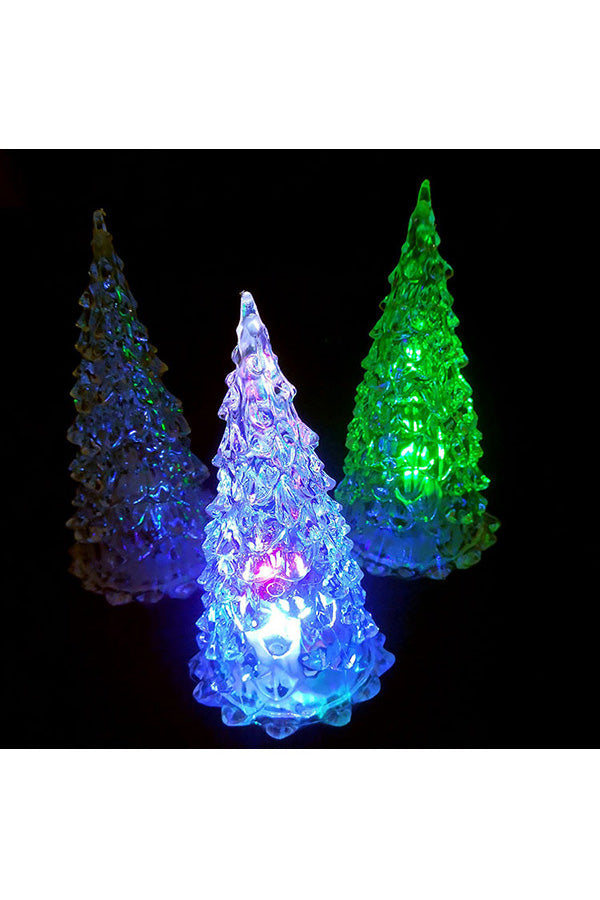 5 Pcs Colorful Led Acrylic Night Light Acrylic Christmas Tree