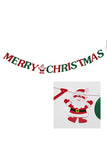 Cute Christmas Hat And Gloves Banner Dark Green
