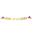 Holiday Decoration Christmas Letter Banner Gold