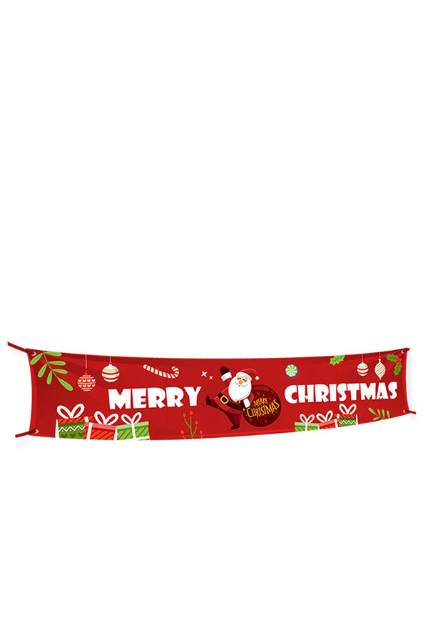 Christmas Banner Merry Christmas Porch Decoration Berry