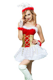 Femmes Sexy Bretelles Spaghetti Mignon Noël Costume De Père Noël Rouge