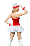 Femmes Sexy Bretelles Spaghetti Mignon Noël Costume De Père Noël Rouge