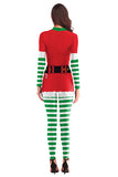 Fancy Women's Santa Bodysuit Christmas Costume Orange